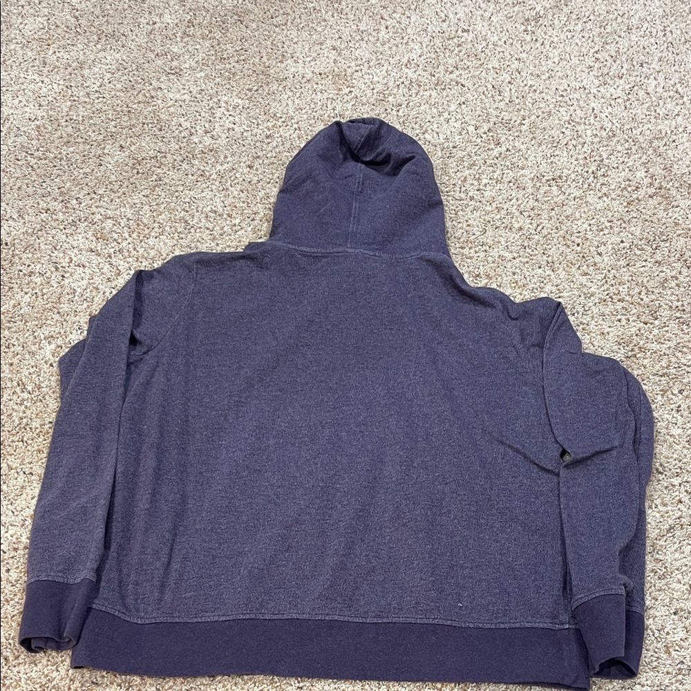 Patagonia Navy Hoodie with Multicolor Mountain Graphic - Picture 2 of 3